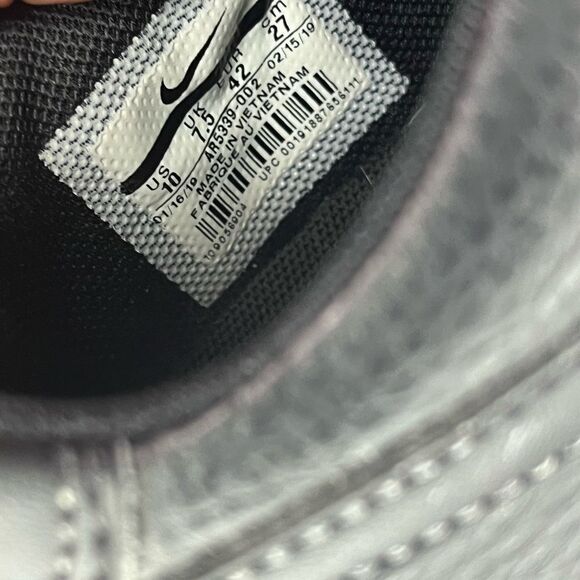 Nike Air Force 1 Sage Low Black Leather with Platform women’s 10 - Picture 8 of 8